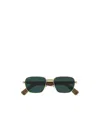 Cartier Rectangle-frame Sunglasses In Gold