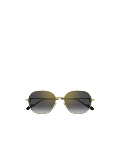 Cartier Full Frame Sunglasses In Gray