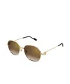 Cartier Full Frame Sunglasses In Green