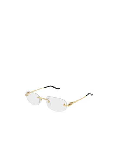 Cartier Geometric Flat Mirror In Gold