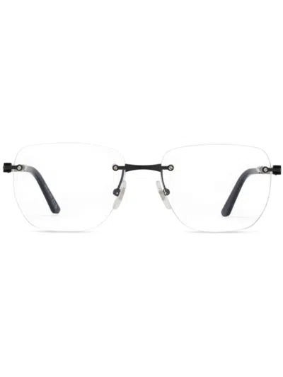 Cartier Geometric-frame Glasses In Black