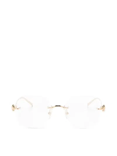Cartier Geometric-frame Glasses In White