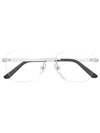 Cartier Geometric-frame Glasses In Silber