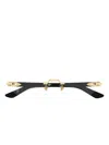 Cartier Geometric-frame Rimless Glasses In Black