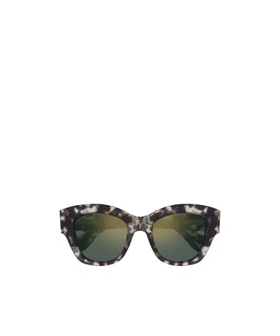Cartier Geometric Frame Sunglasses In Black