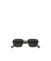 Cartier Geometric Frame Sunglasses In Black