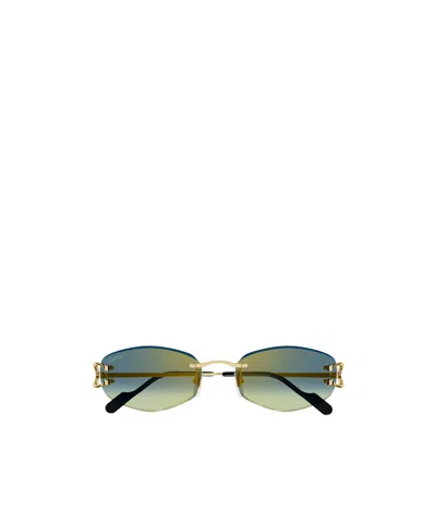 CARTIER CARTIER RIMLESS OVAL SUNGLASSES