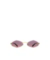 Cartier Panthère De  Geometric Sunglasses In Nude