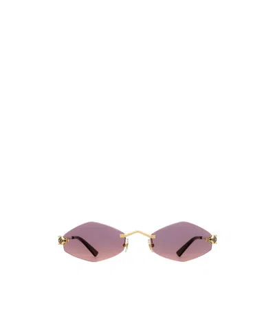 Cartier Panthère De  Geometric Sunglasses In Multi