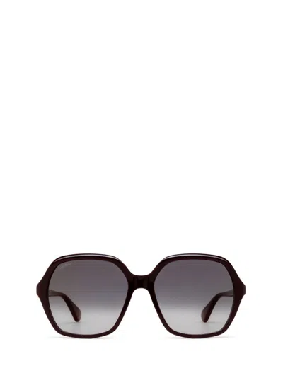 Cartier Geometric-frame Sunglasses In Red