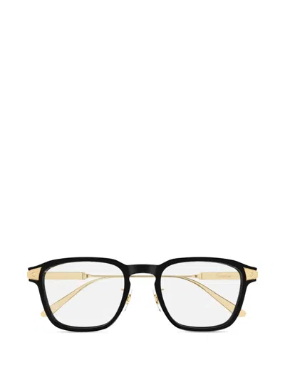 Cartier Geometric Glasses In Black