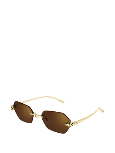 Cartier リムレス サングラス In Green