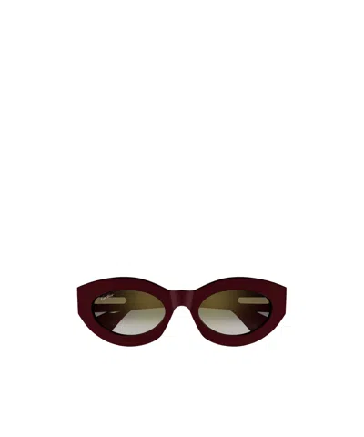 Cartier Geometric Sunglasses In Brown
