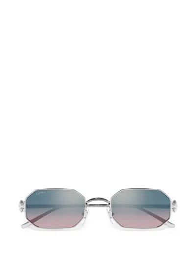 Cartier Geometric-frame Sunglasses In Multi
