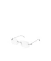 Cartier Glasses With Transparent Lenses In White