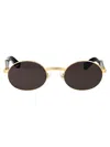 Cartier Gold Black Grey Titanium Sunglasses