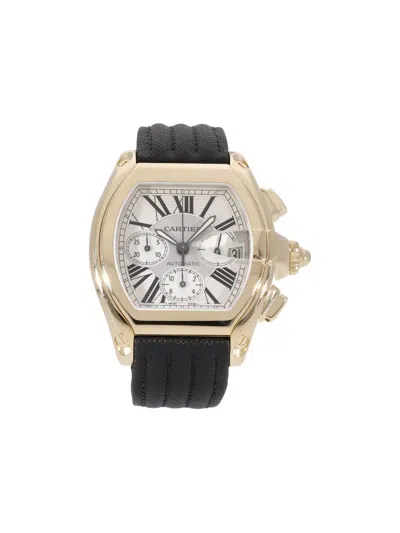 Pre-owned Cartier Gold Chronograph Roadster 38mm