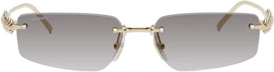 Cartier Gold 'clash De ' Sunglasses In Gold-gold-grey