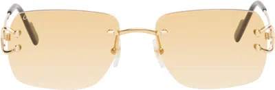 Cartier Gold Classic C Motif Sunglasses