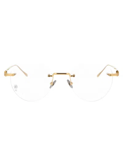 Cartier Gold Gold Transparent Metal Glasses
