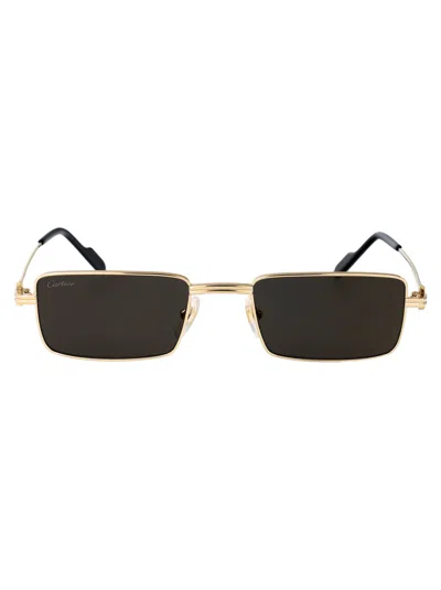 Cartier Gold Metal Sunglasses