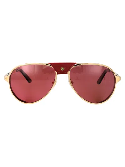Cartier Gold Metal Sunglasses