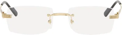 Cartier Gold 'panthère De ' Glasses In Metallic