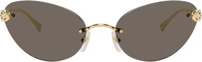 Cartier Gold 'panthère De ' Sunglasses