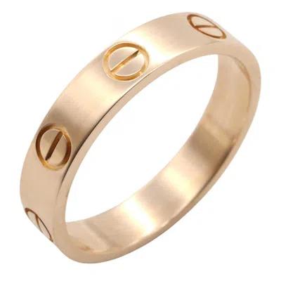Pre-owned Cartier Gold Pink Gold (18k) Band Ring ()
