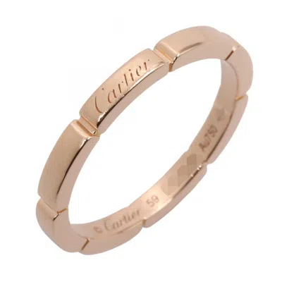 Pre-owned Cartier Gold Pink Gold (18k) Band Ring ()