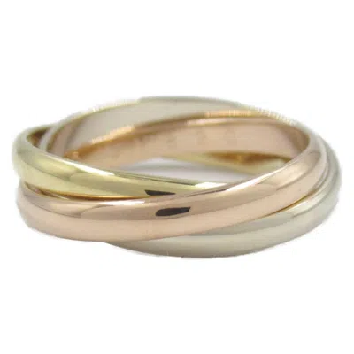 Pre-owned Cartier Gold Pink Gold (18k) White Gold (18k) Yellow Gold (18k) Band Ring ()