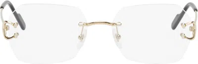 Cartier Gold 'signature C De ' Glasses