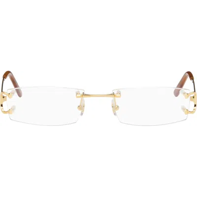 Cartier Gold 'signature C De ' Glasses