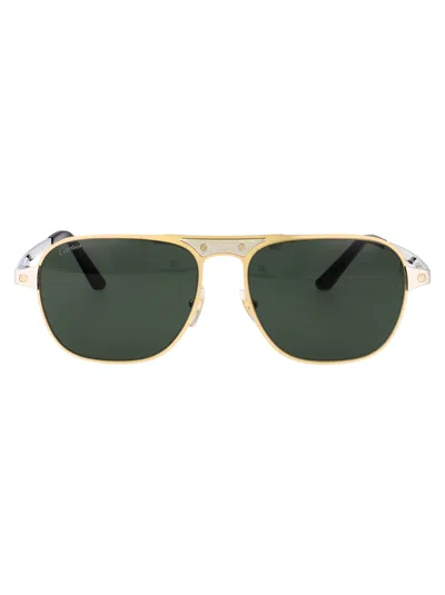 Cartier Gold-silver Metal Sunglasses