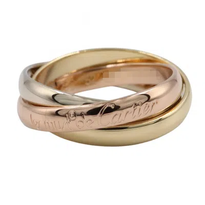 Pre-owned Cartier Gold Silver Yellow Gold (18k) Pink Gold (18k) White Gold (18k) Band Ring () In Multi