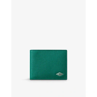 Cartier Green Losange Logo-plaque Leather Wallet