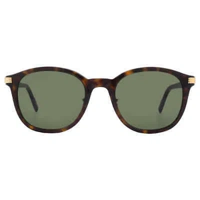 Pre-owned Cartier Green Oval Men's Sunglasses Ct0302s 006 53 Ct0302s 006 53
