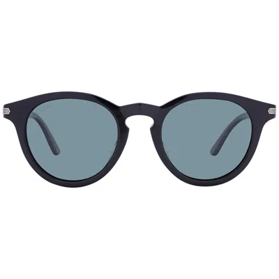 Cartier Green Polarized Oval Unisex Sunglasses Ct0010s 001 48 In Black