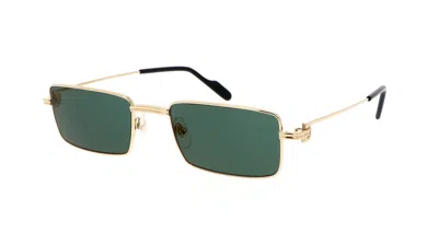Cartier Green Rectangular Ladies Sunglasses Ct0501s 007 54