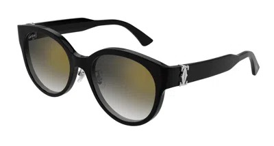 Cartier Grey Cat Eye Ladies Sunglasses Ct0510sj 001 55 In Pattern