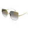 Cartier Grey Gradient Flash Geometric Ladies Sunglasses Ct0327s 001 58