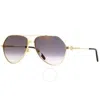 Cartier Grey Gradient Mirror Pilot Men's Sunglasses Ct0303s 001 61