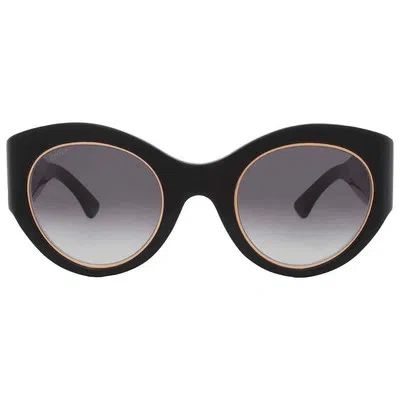 Pre-owned Cartier Grey Gradient Oval Ladies Sunglasses Ct0305s 001 51 Ct0305s 001 51 In Gray