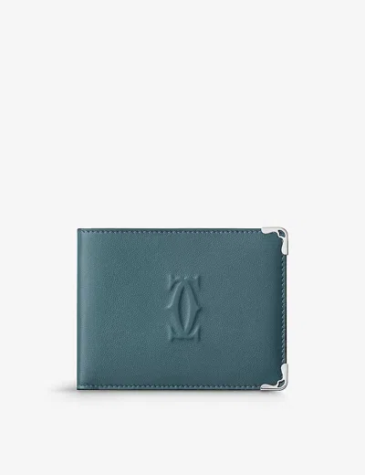Cartier Grey Must De Six-card Leather Wallet