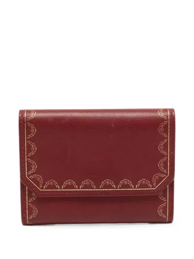 Pre-owned Cartier Guirlande De  Wallet In Red