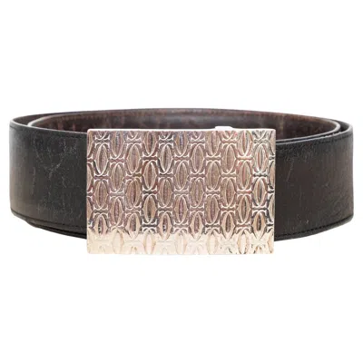 Pre-owned Cartier Happy Birthday Logo Belt - '90s In Brown