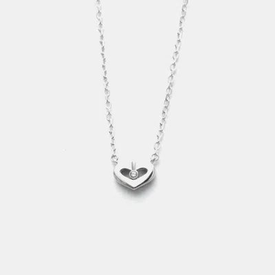 Pre-owned Cartier Heart Pendant Necklace In White