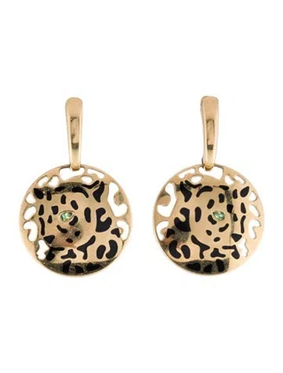 Pre-owned Cartier Heritage Panthère Earrings In Multi