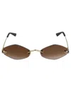 Cartier Hexagon Lens Metal Temple Sunglasses