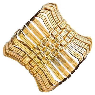 Pre-owned Cartier Impressive 1970s Custom Order  Gold Bracelet In Multi